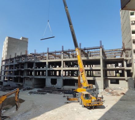 گزارش وضعیت اجرای اسکلت بتنی بلوکهای A4-2 و A4-3