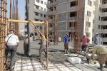 عملیات بتن‌ریزی تراز سقف هفتم سازه بلوک A7_5