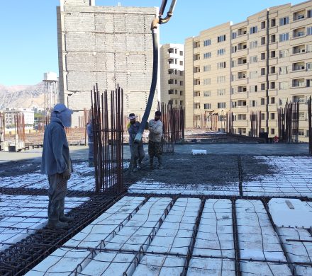 بتنریزی سقف هفتم بلوک A4_2 انجام شد