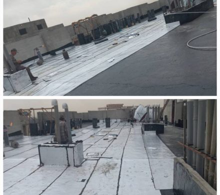 قیرگونی و ایزوگام پشت‌بام بلوک A7-6